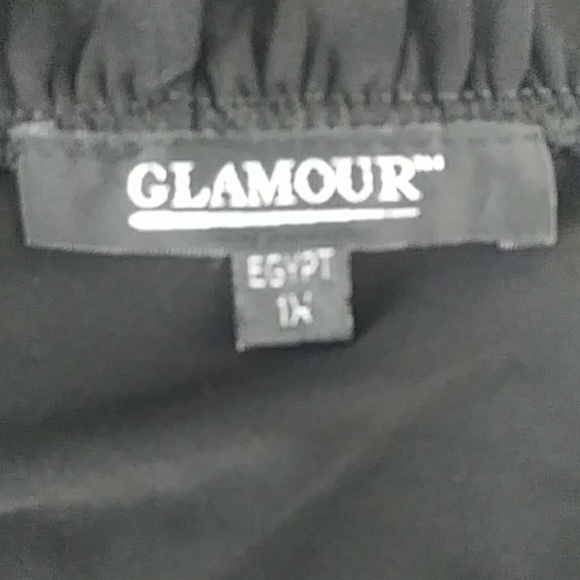 NWT GLAMOUR BLACK RUFFLE BOLERO JACKET SIZE 1X - Picture 8 of 8